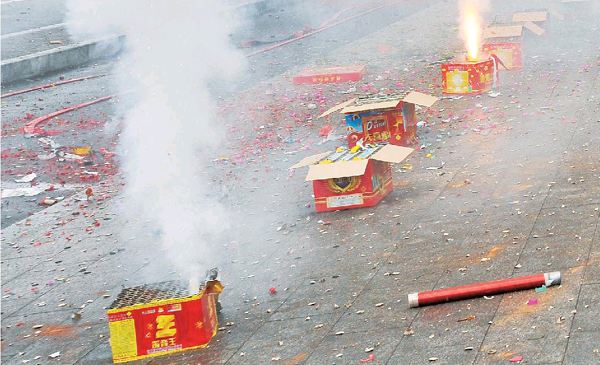 一掛鞭炮帶走多少清新空氣？